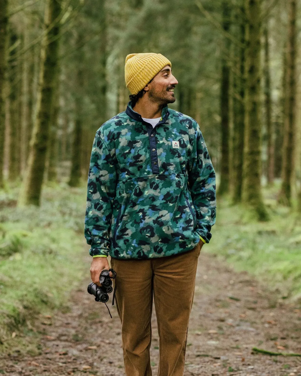 Best Sale Adrift Recyceltes Polarfleece - Alpin Camo Regenwald Herren Fleece | Fleece