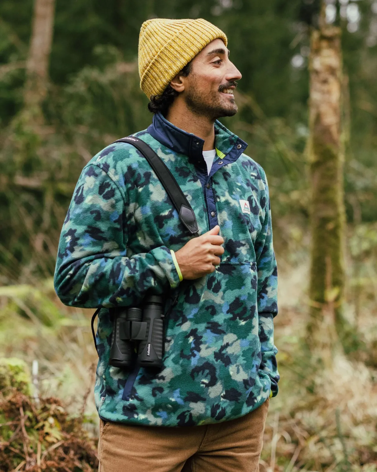 adrift_recyceltes_polarfleece__alpin_camo_regenwald_3.webp Best Sale Adrift Recyceltes Polarfleece - Alpin Camo Regenwald Herren Fleece | Fleece
