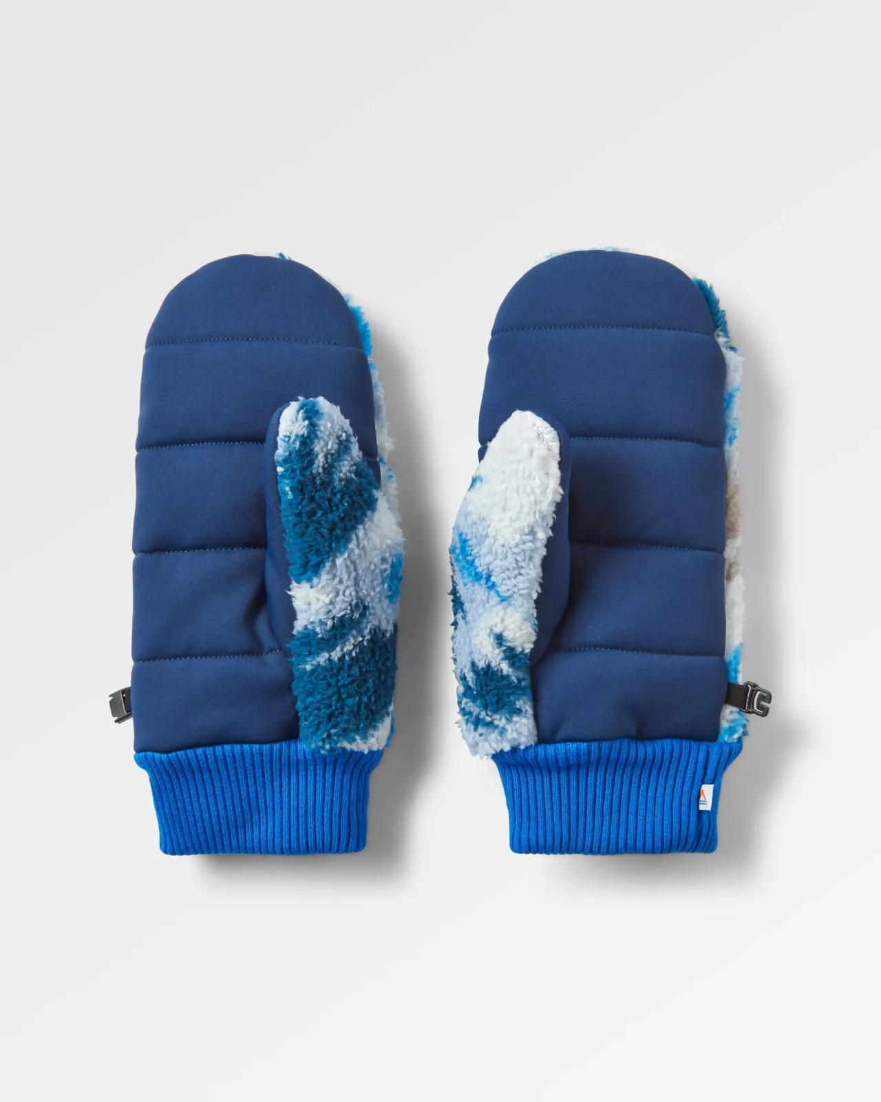 Sale Avalanche Recycelte Sherpa-Handschuhe - Abstrakter Berg Stahlblau Damen Handschuhe