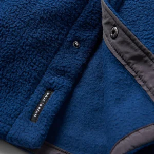 Store Backcountry Recyceltes Sherpa-Fleece-Hemd - Tiefes Marineblau Herren Hemden | Fleece