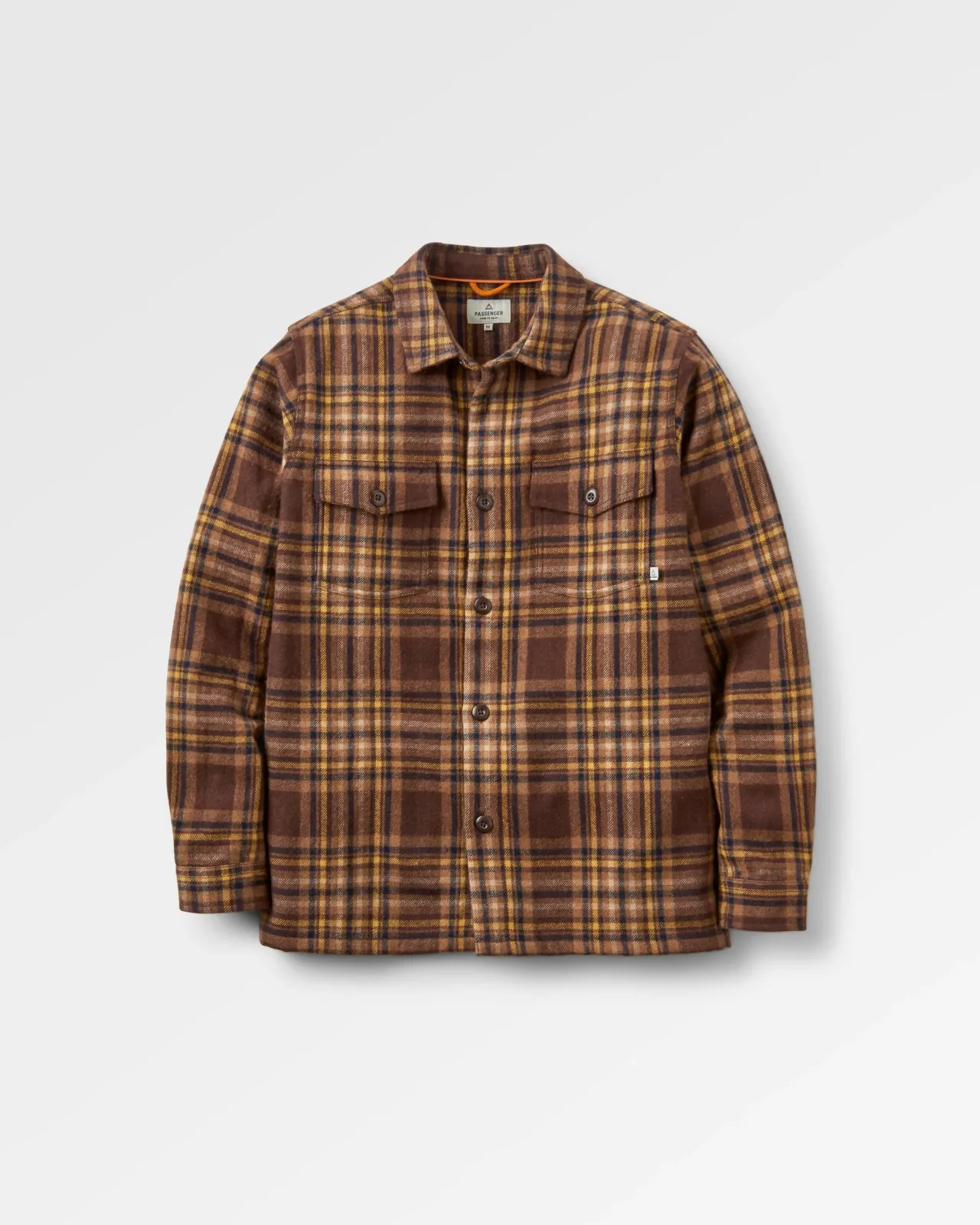 Store Barren Overshirt - Braun/Senf Karo Herren Hemden