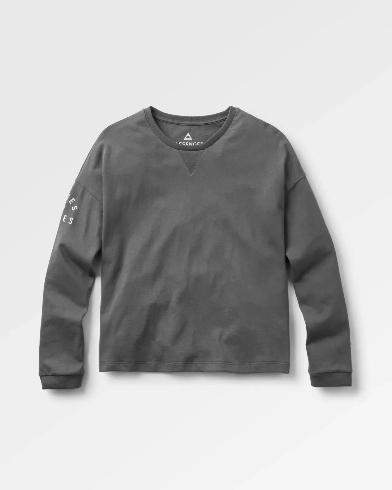 Best Sale Big Leaf Recyceltes Langarmshirt - Verblasstes Schwarz Damen Oberteile & T-shirts