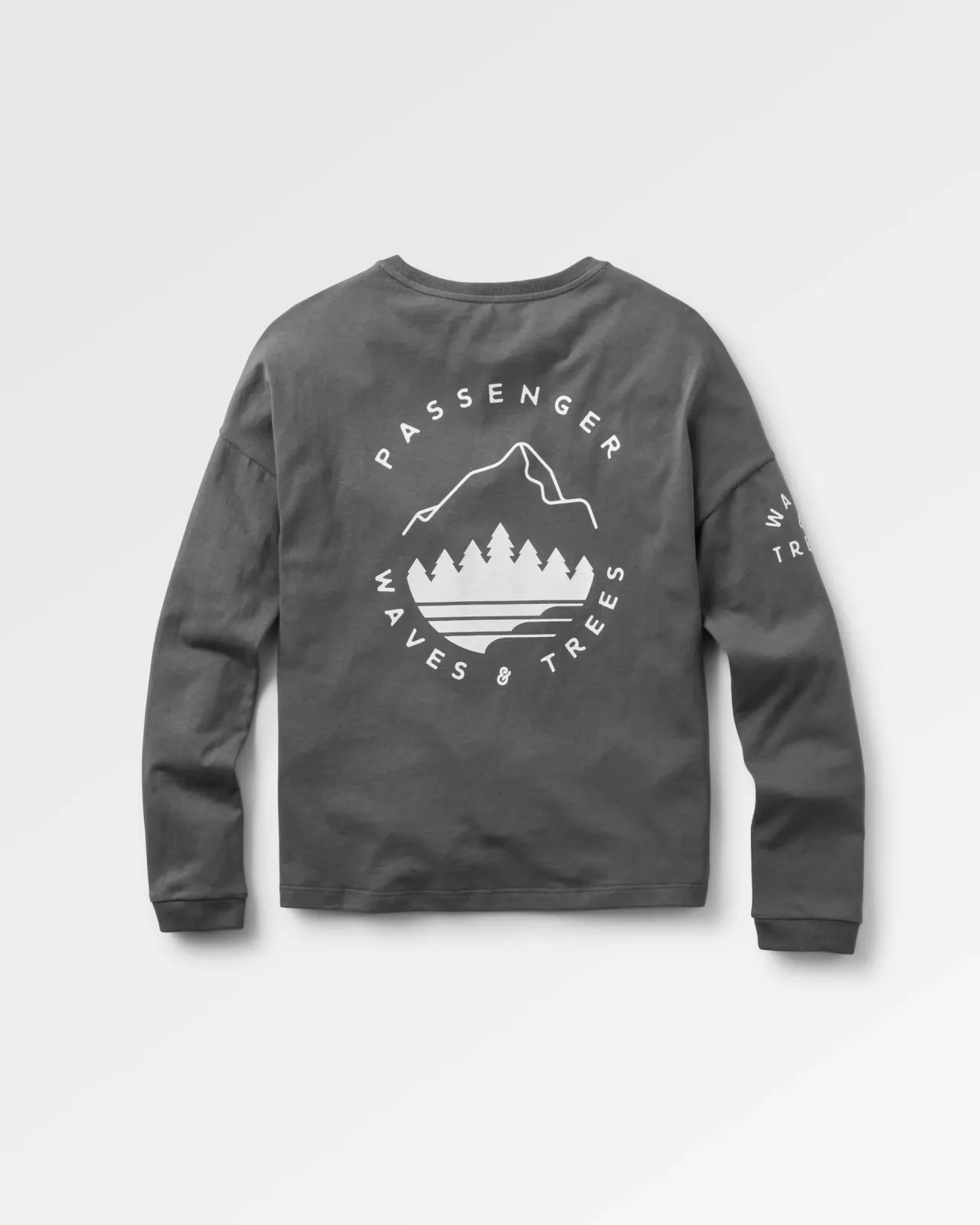 big_leaf_recyceltes_langarmshirt__verblasstes_schwarz_2.webp Best Sale Big Leaf Recyceltes Langarmshirt - Verblasstes Schwarz Damen Oberteile & T-shirts