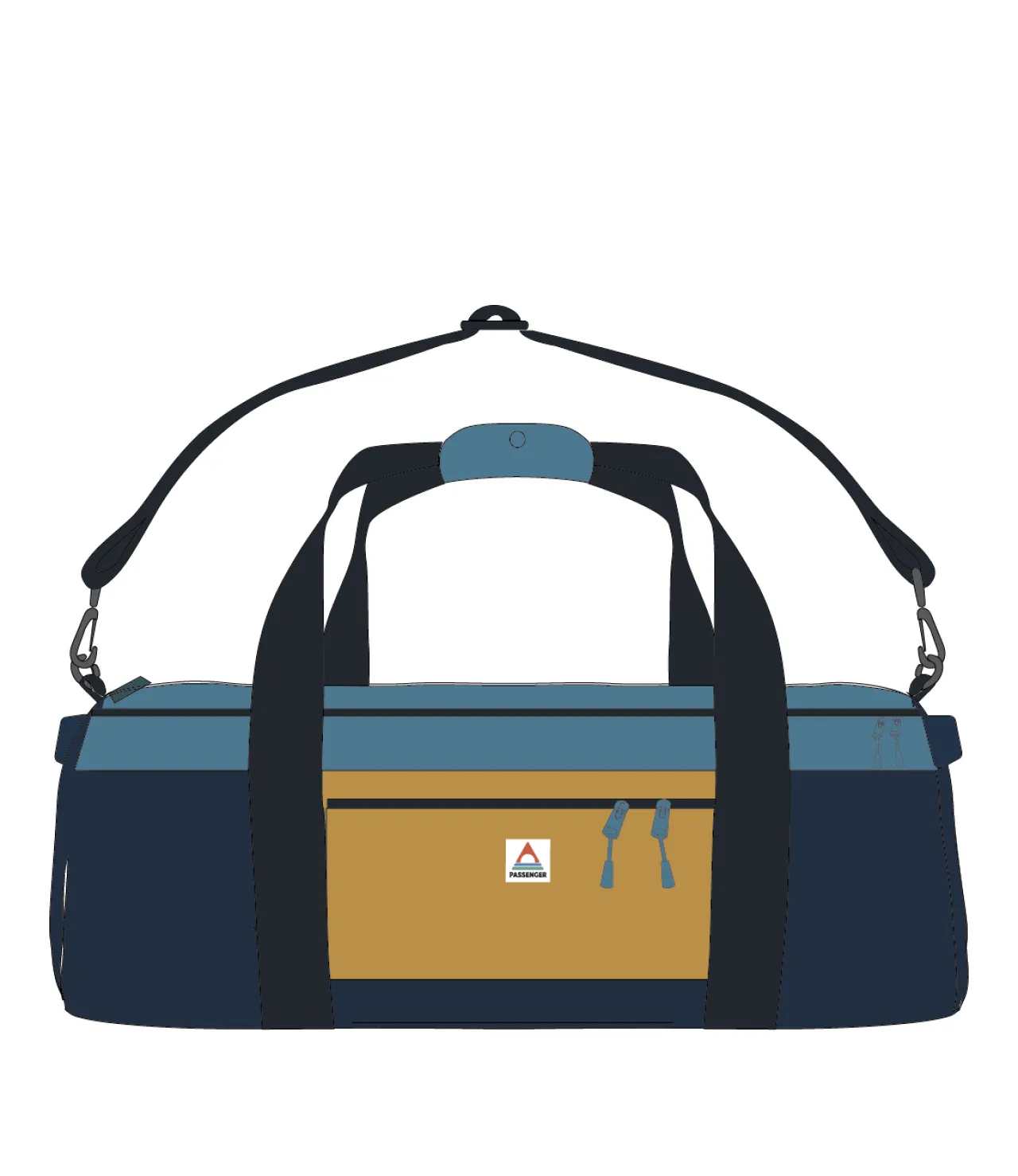 boondocker_recycelte_l_reisetasche__honigdunkelblausattes_marineblau_10.webp Clearance Boondocker Recycelte 30L Reisetasche - Honig/Dunkelblau/Sattes Marineblau Reisetaschen | Rucksäcke & Taschen