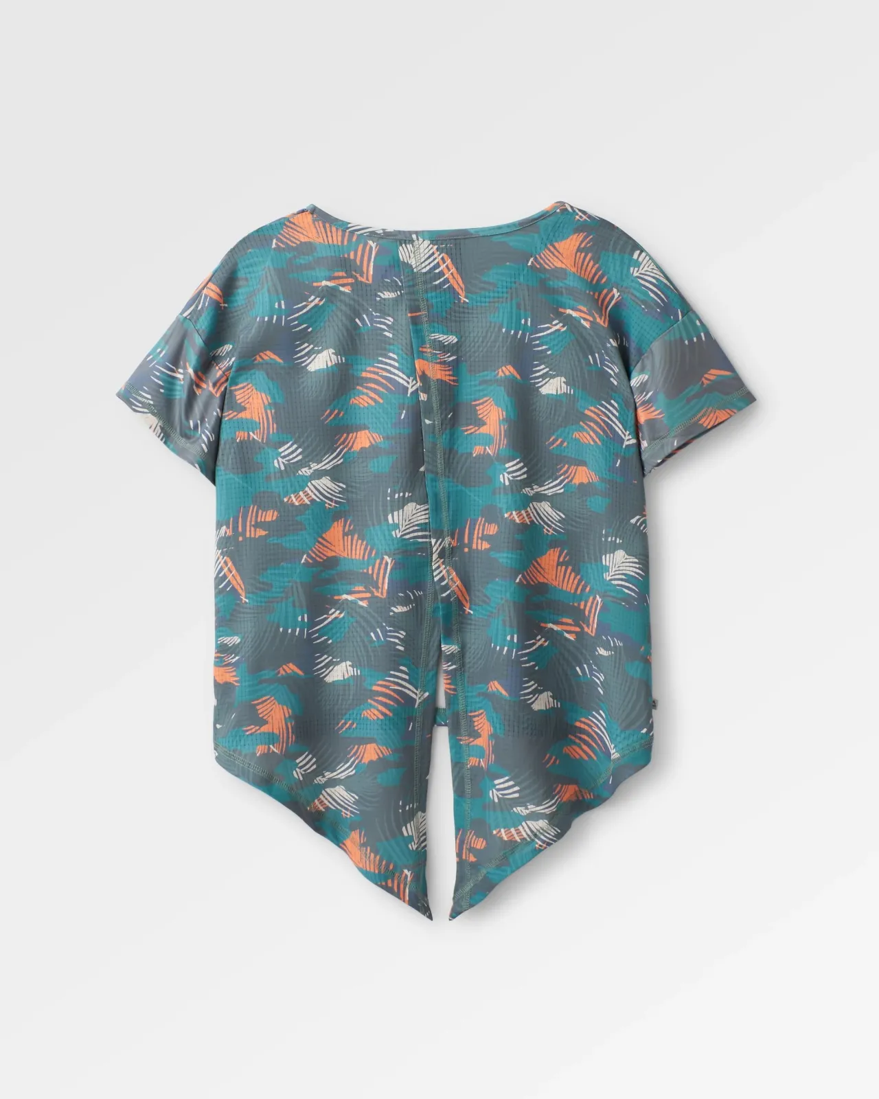 chakra_tie_back_aktiv_recyceltes_tshirt__palm_camo_tiefsee_5.webp Discount Chakra Tie Back Aktiv Recyceltes T-Shirt - Palm Camo Tiefsee Damen Oberteile