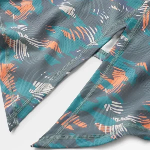 Discount Chakra Tie Back Aktiv Recyceltes T-Shirt - Palm Camo Tiefsee Damen Oberteile