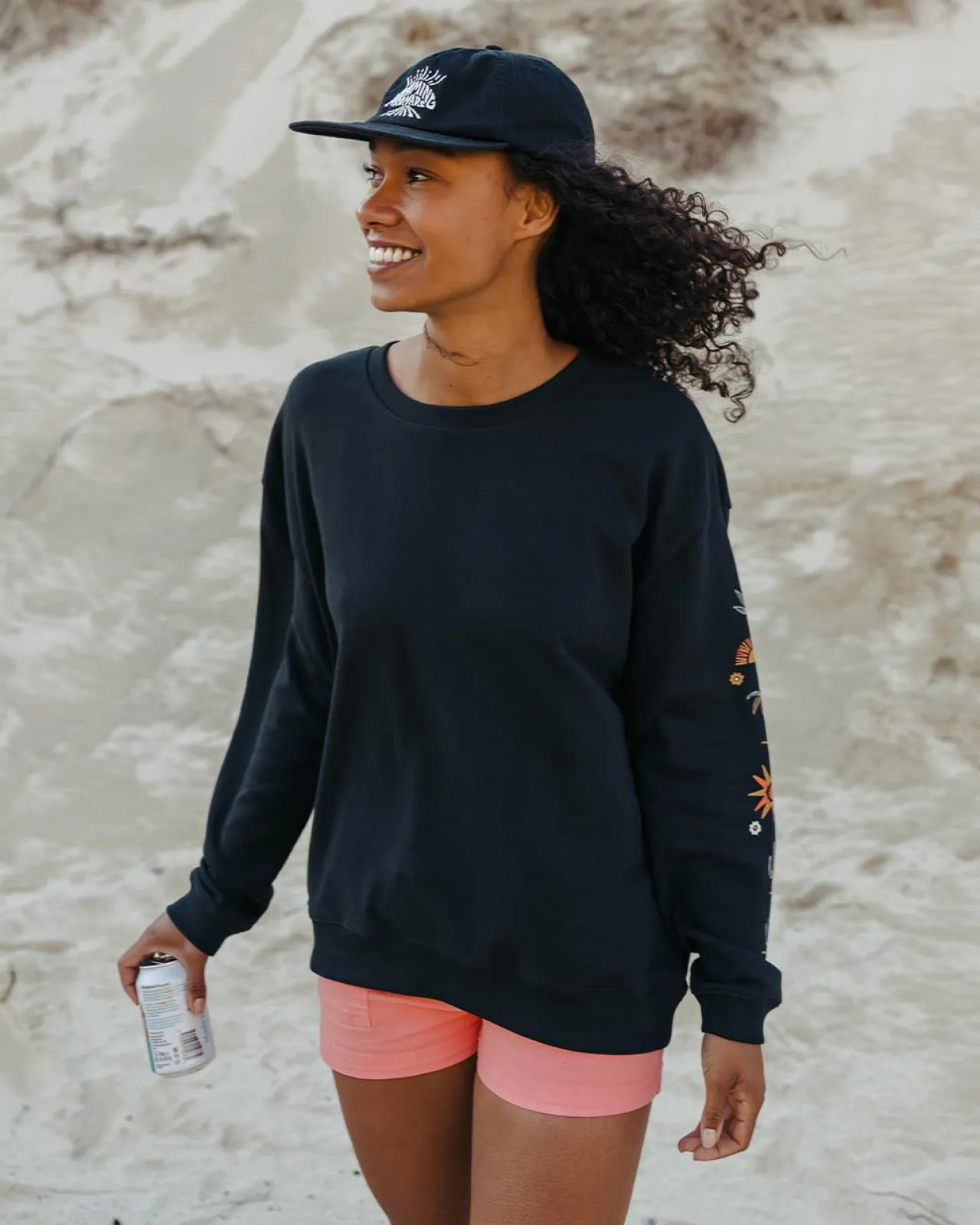 Hot Chica Recycelte Baumwolle Oversized Sweatshirt - Damen Kapuzenpullover & Sweatshirts