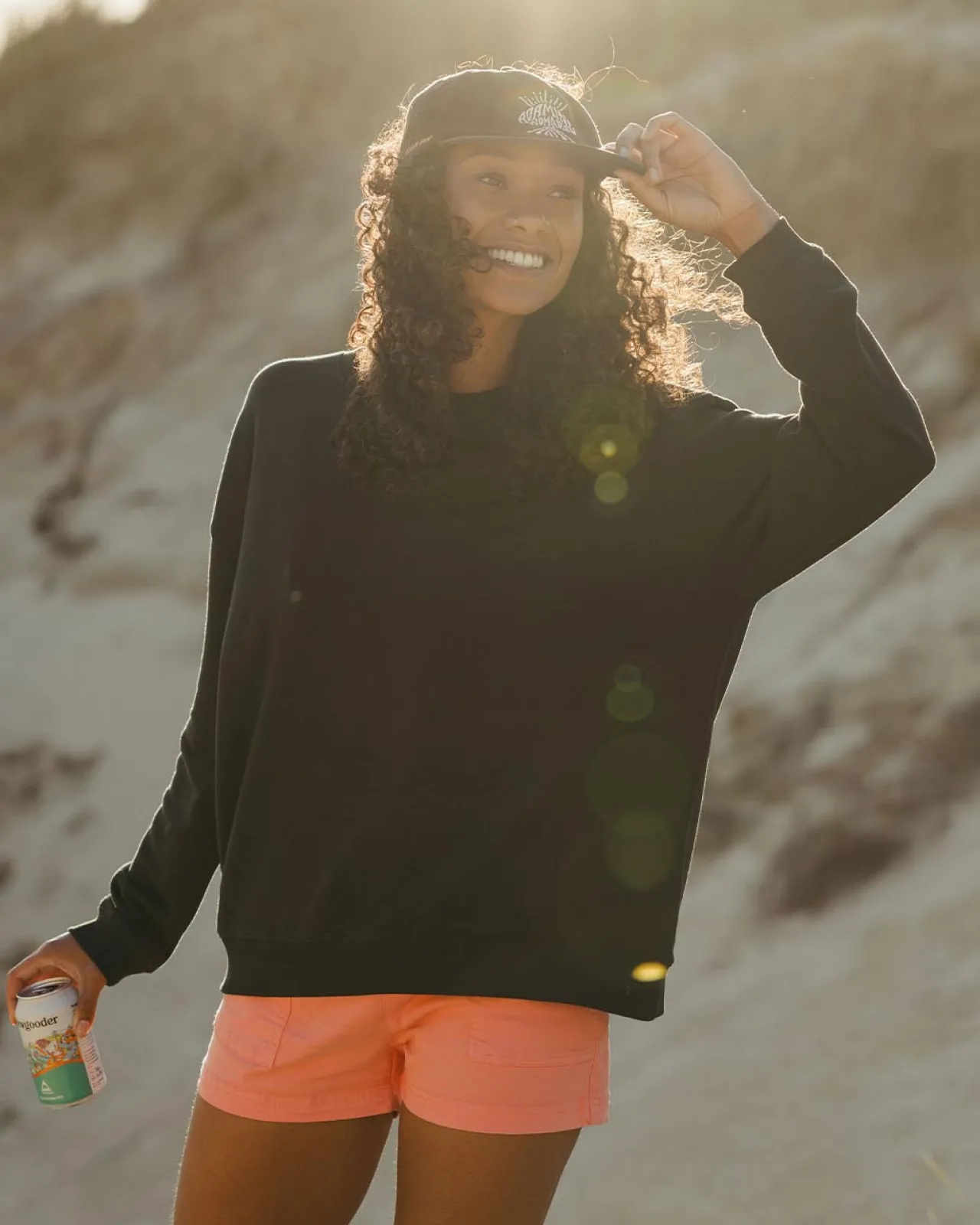 chica_recycelte_baumwolle_oversized_sweatshirt__schwarz_4.webp Hot Chica Recycelte Baumwolle Oversized Sweatshirt - Damen Kapuzenpullover & Sweatshirts