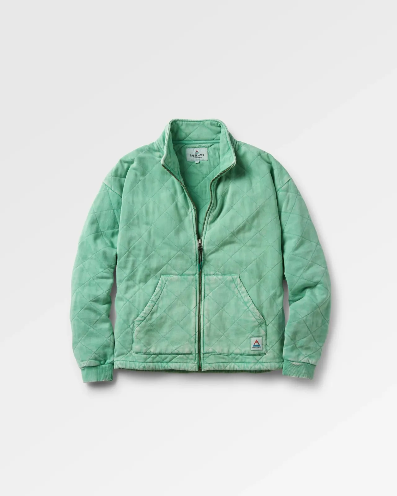 Outlet Clementine Gesteppte Reißverschlussjacke - Grüne Fichte Damen Kapuzenpullover & Sweatshirts