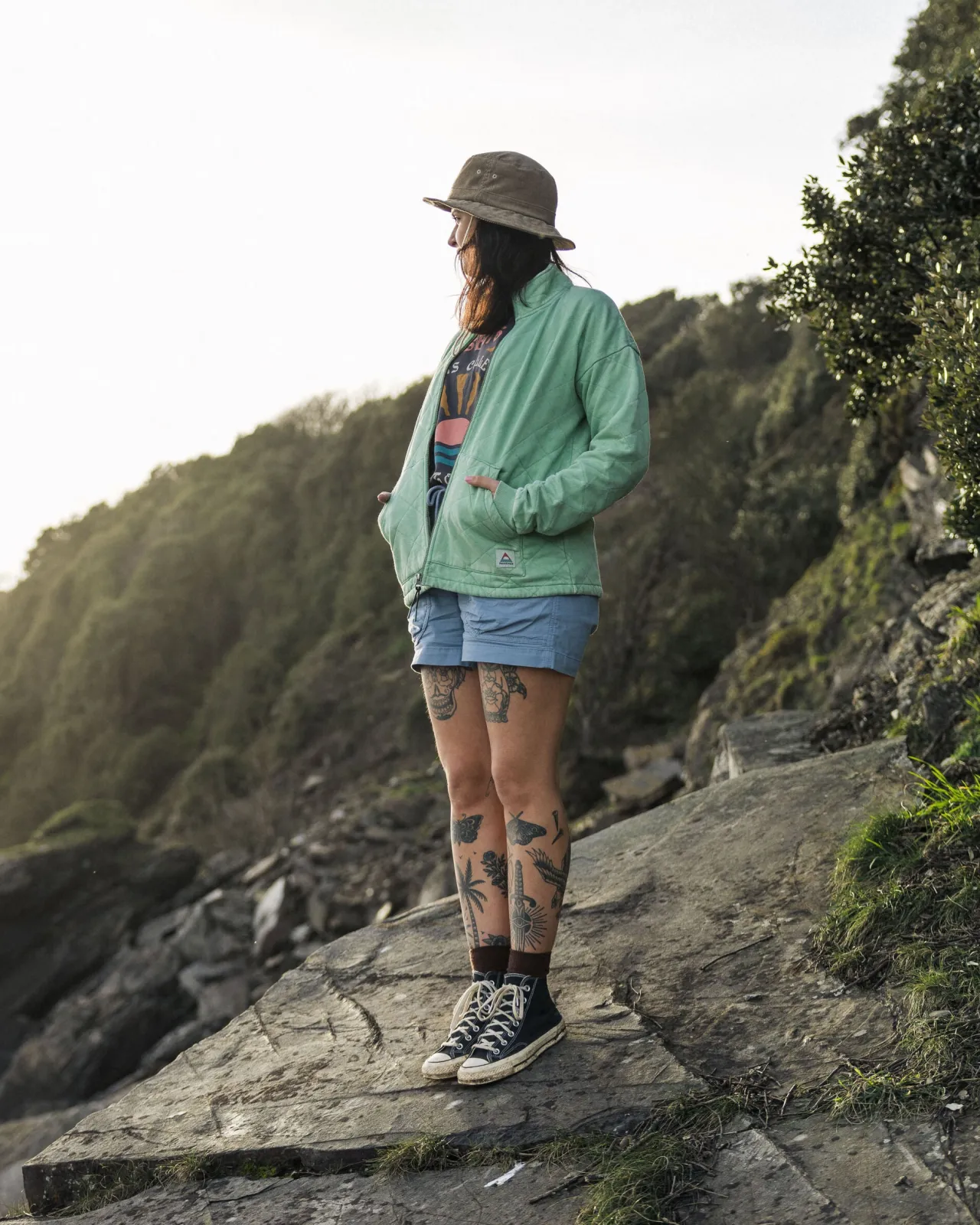 clementine_gesteppte_reiverschlussjacke__grne_fichte_2.webp Outlet Clementine Gesteppte Reißverschlussjacke - Grüne Fichte Damen Kapuzenpullover & Sweatshirts