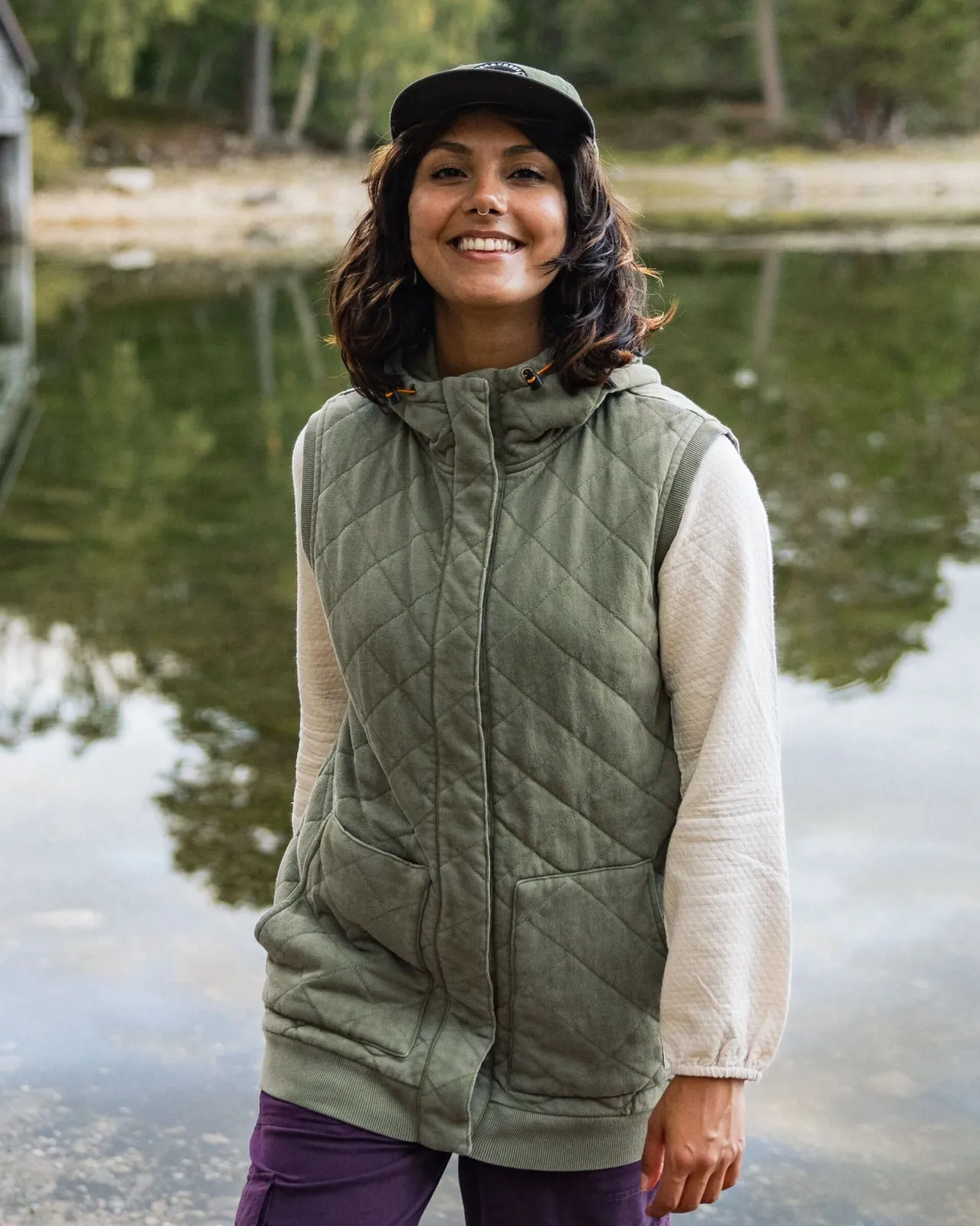 Discount Clementine Recyceltes Gestepptes Top - Damen Kapuzenpullover & Sweatshirts