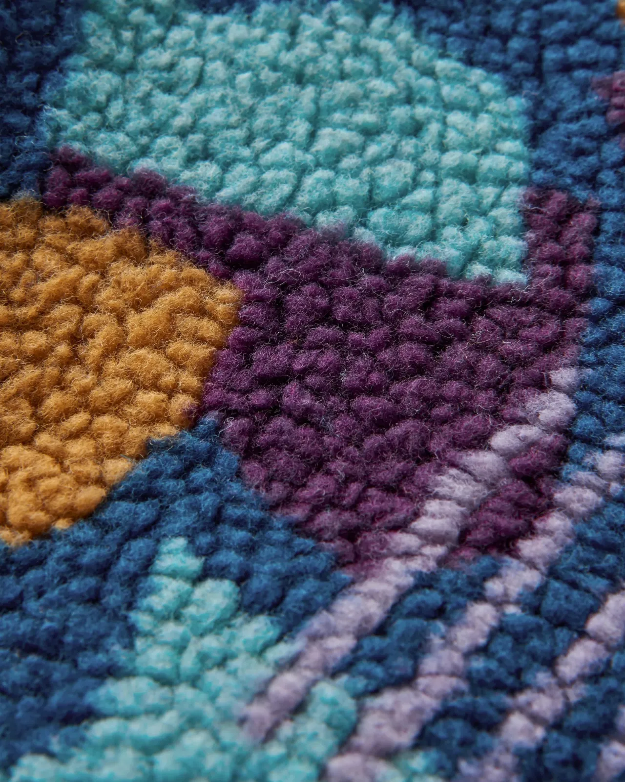 clover__recyceltes_sherpafleece__tiefblaues_tarnmuster_10.webp Online Clover 2.0 recyceltes Sherpa-Fleece - Tiefblaues Tarnmuster Damen Fleece | Fleece