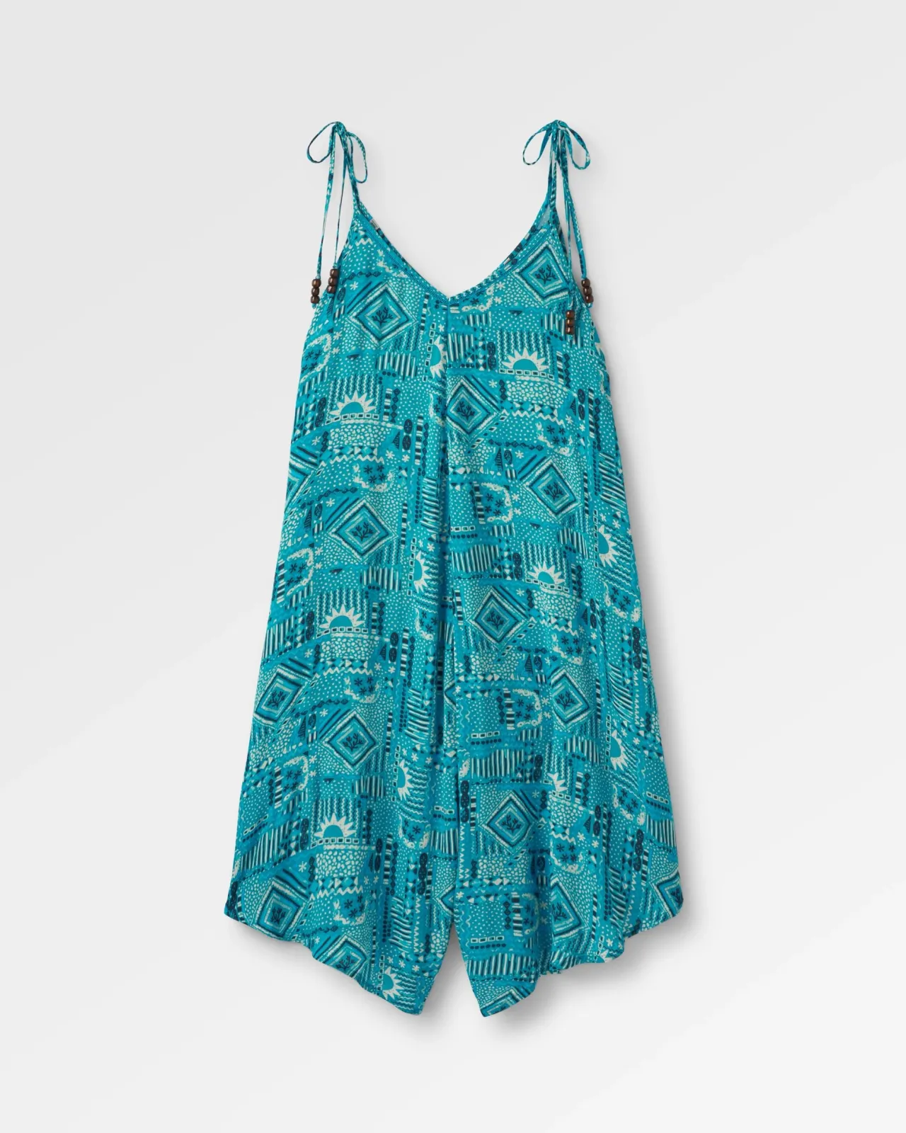 Flash Sale Copetín Jumpsuit - Vintage Patchwork Blau Pool Damen Kleider & Röcke | Jumpsuits & Playsuits