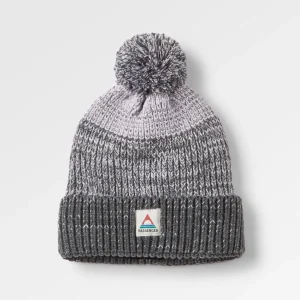 New Crag Recycelte Bommelmütze - Holzkohle/Stein Herren Mützen | Mützen