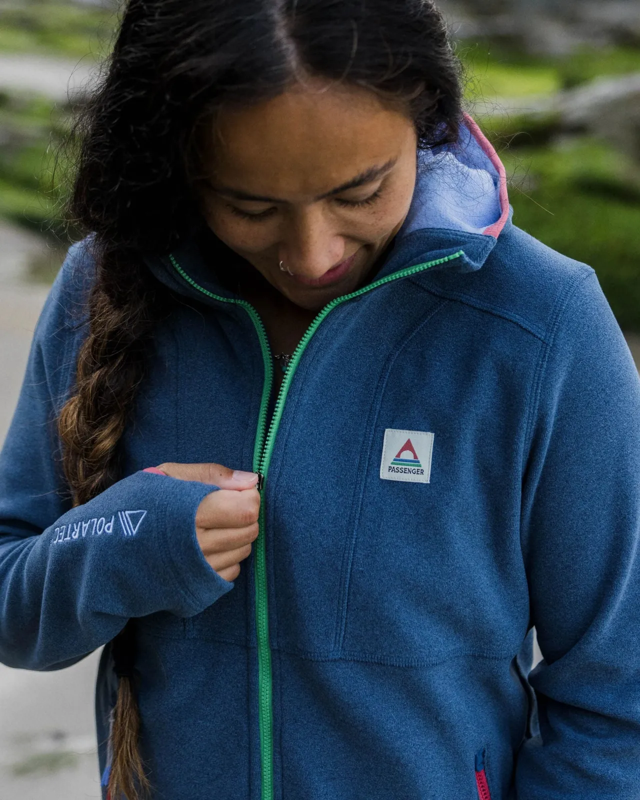 crest_polartec_fleecekapuzenpullover__dunkel_meliertes_denim_2.webp Flash Sale Crest Polartec® Fleece-Kapuzenpullover - Dunkel Meliertes Denim Damen Oberteile