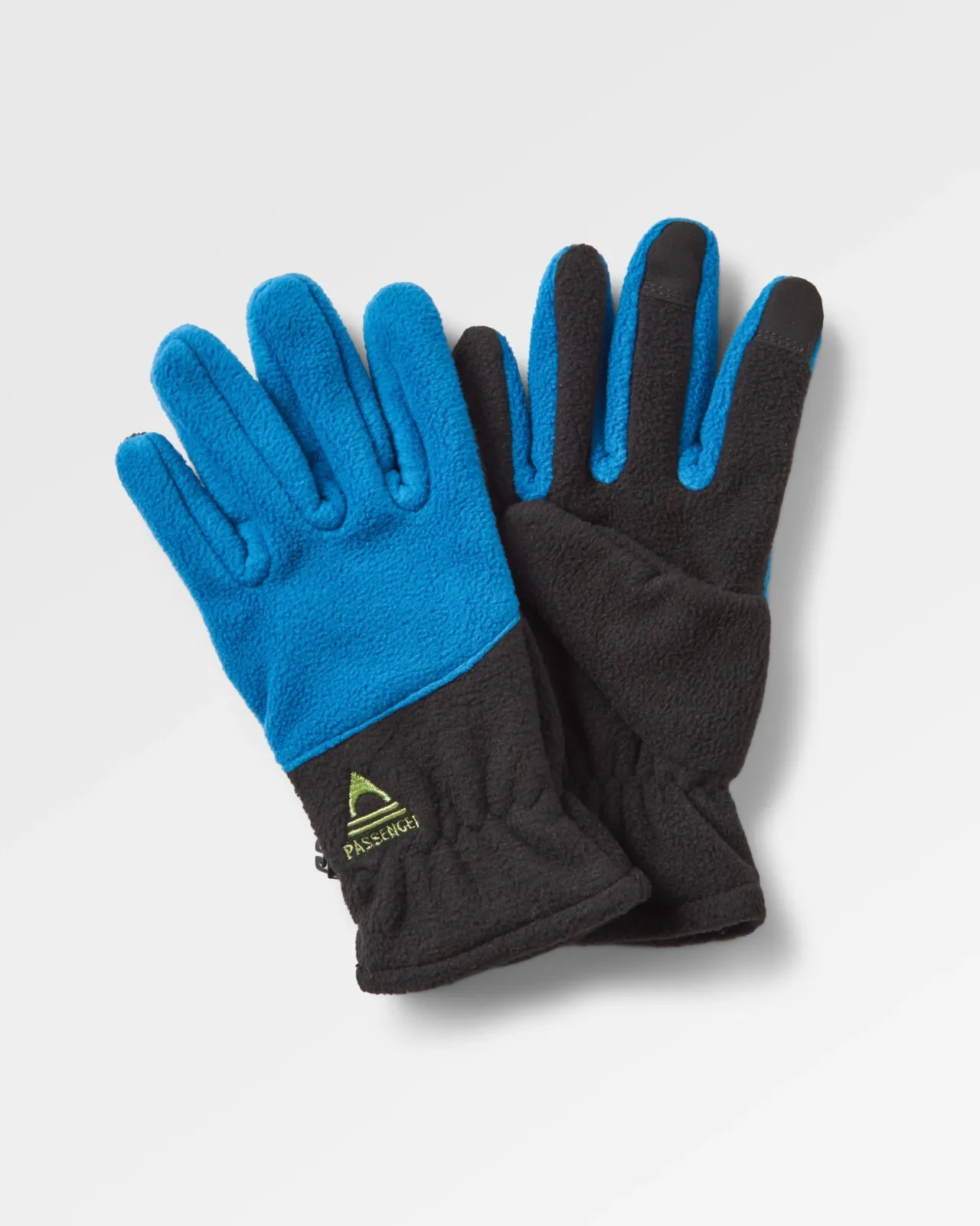 Outlet Daytrip Recycelte Polar-Fleece Touchscreen-Handschuhe - Schwarz/Tidenblau Herren Handschuhe | Handschuhe