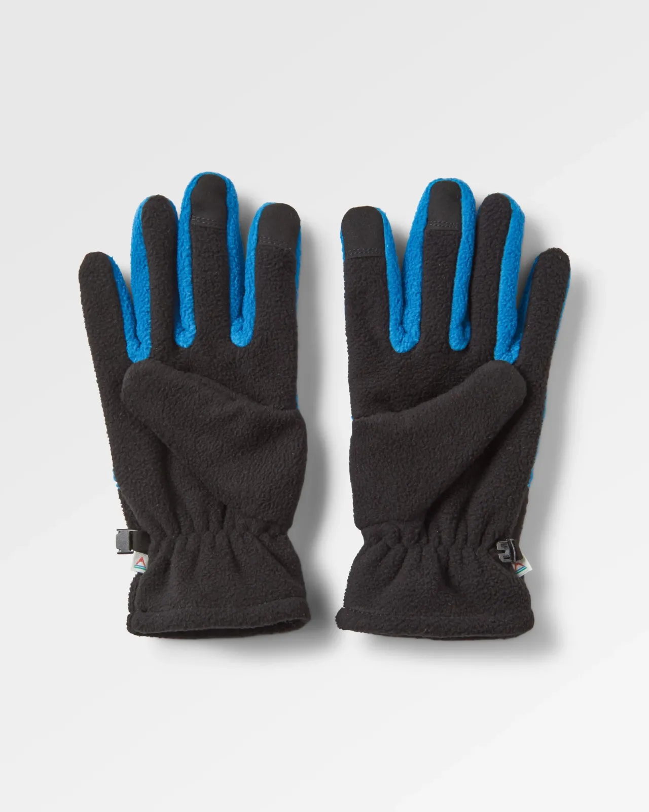 Outlet Daytrip Recycelte Polar-Fleece Touchscreen-Handschuhe - Schwarz/Tidenblau Herren Handschuhe | Handschuhe