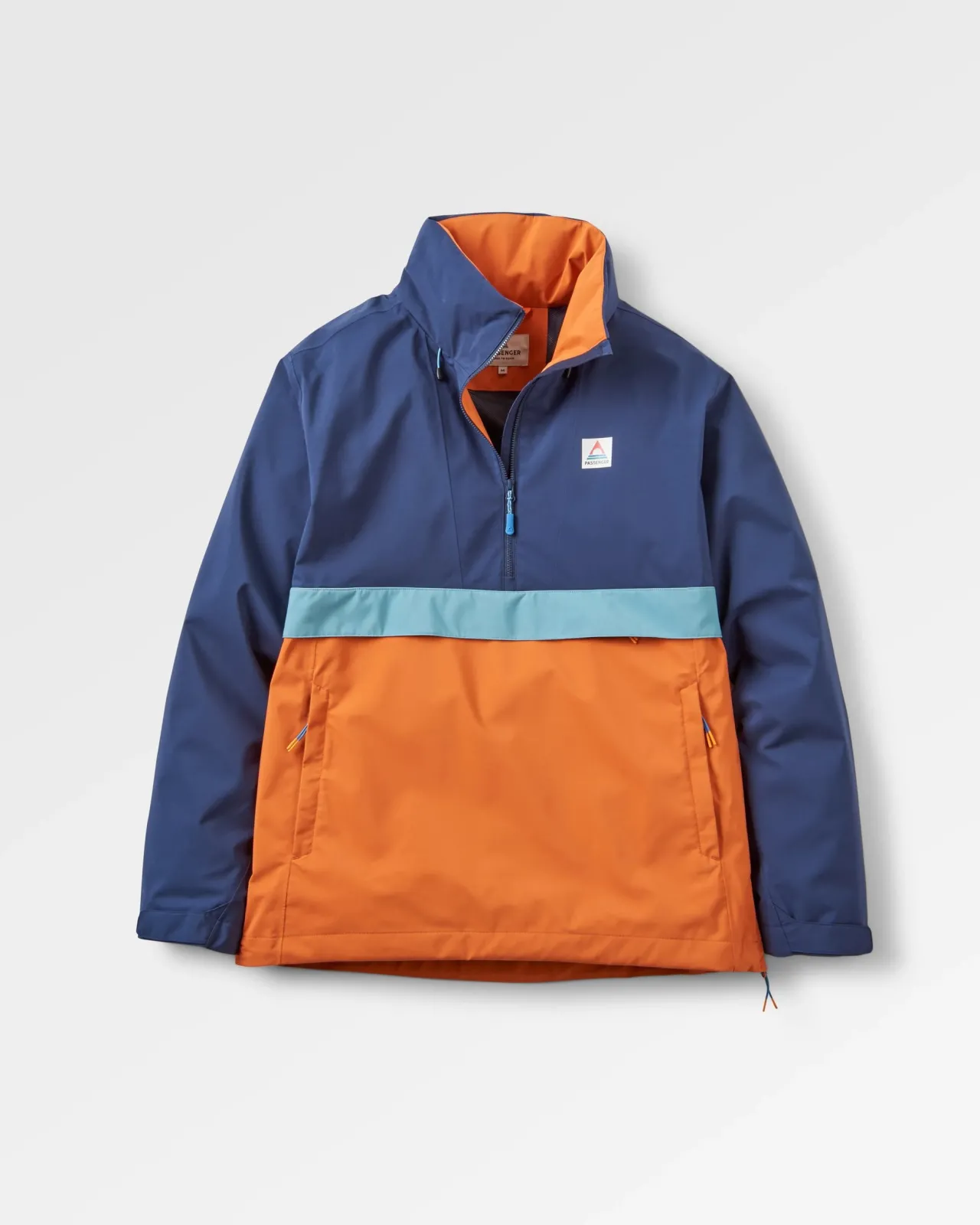 Fashion Diablo Wasserabweisender Smock aus recyceltem Material - Tiefes Marineblau Herren Wasserdicht | Jacken
