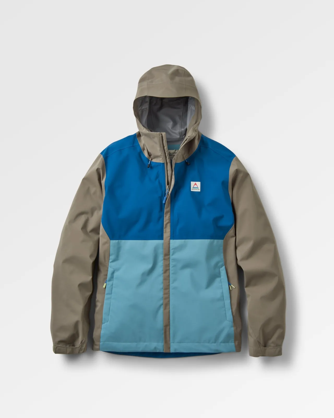Online Downpour Recycelte Wasserdichte Jacke - Gezeitenblau/Arktis/Staubige Olive Herren Wasserdicht | Jacken
