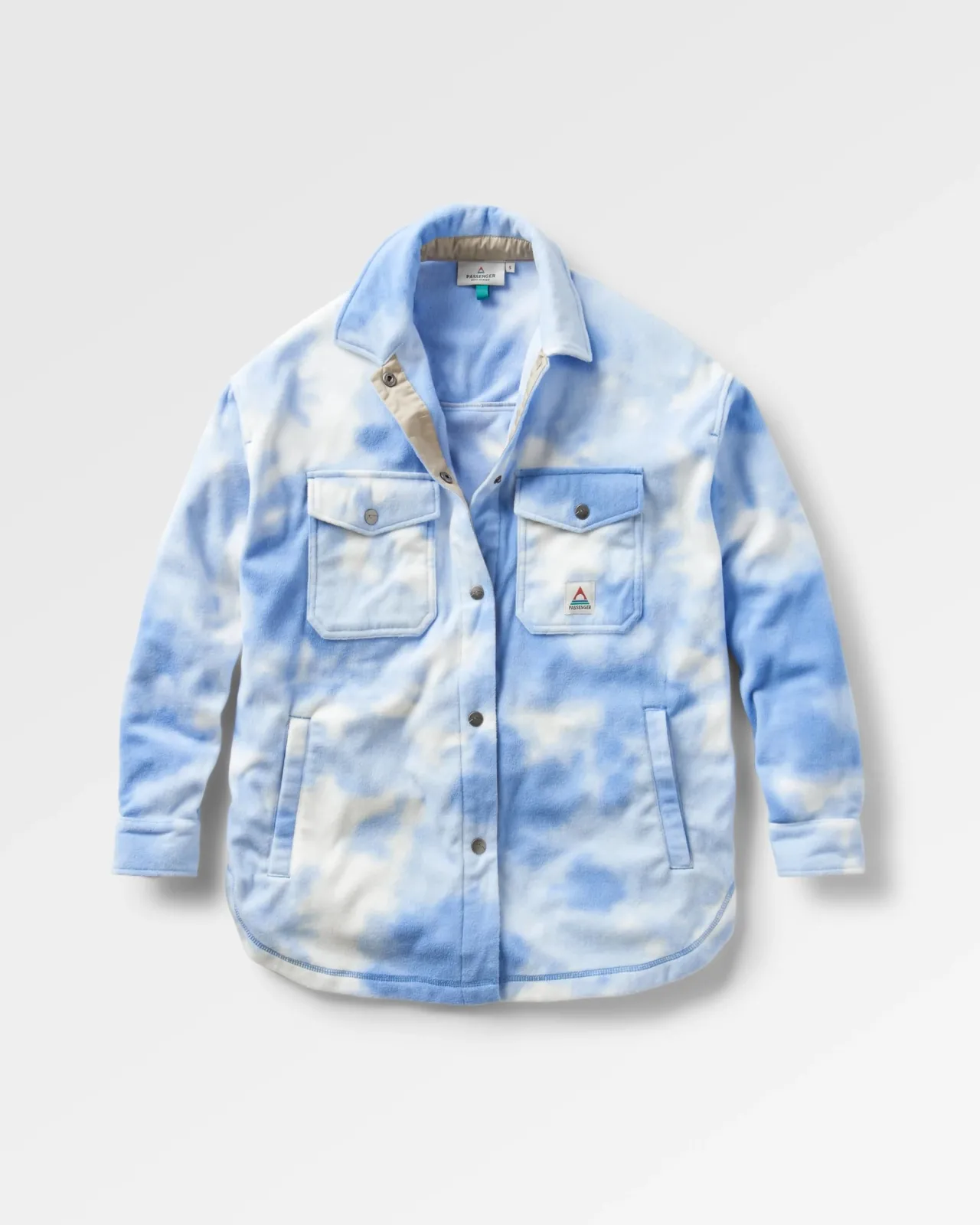 Shop East Recyceltes Polar-Fleece-Hemd - Batik- Damen Hemden