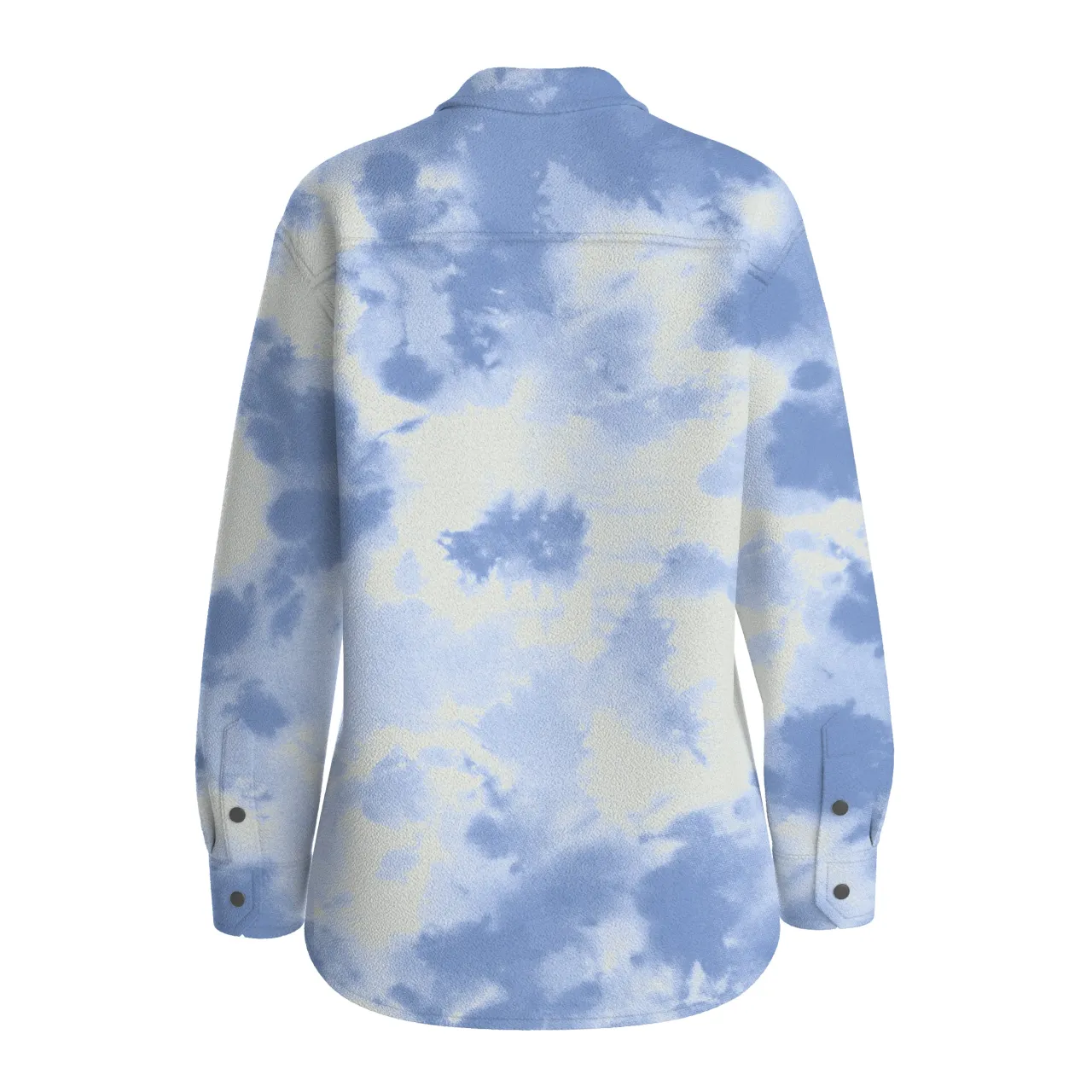 east_recyceltes_polarfleecehemd__batikkornblume_8.webp Shop East Recyceltes Polar-Fleece-Hemd - Batik- Damen Hemden