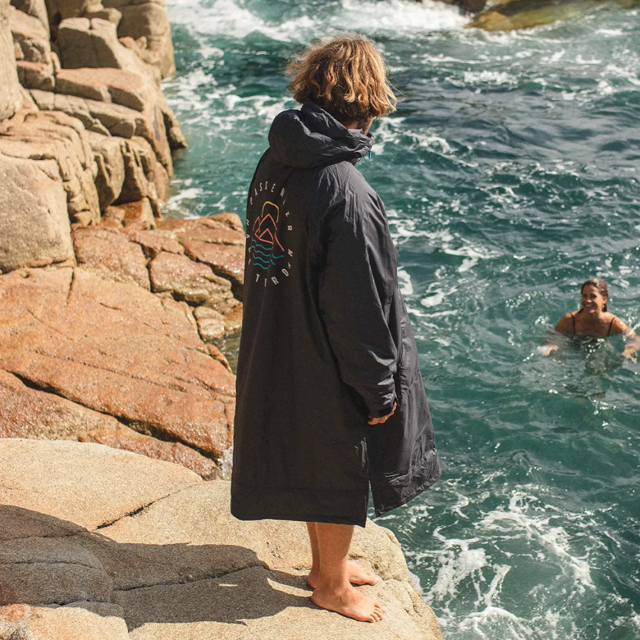 Fashion Escapism Recycelter Handtuchgefütterter Surf Poncho - Surf-ponchos | Surf-ponchos