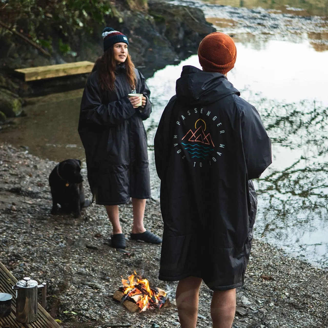 escapism_recycelter_sherpageftterter_surf_poncho__schwarz_6.webp Discount Escapism Recycelter Sherpa-gefütterter Surf Poncho - Surf-ponchos | Surf-ponchos
