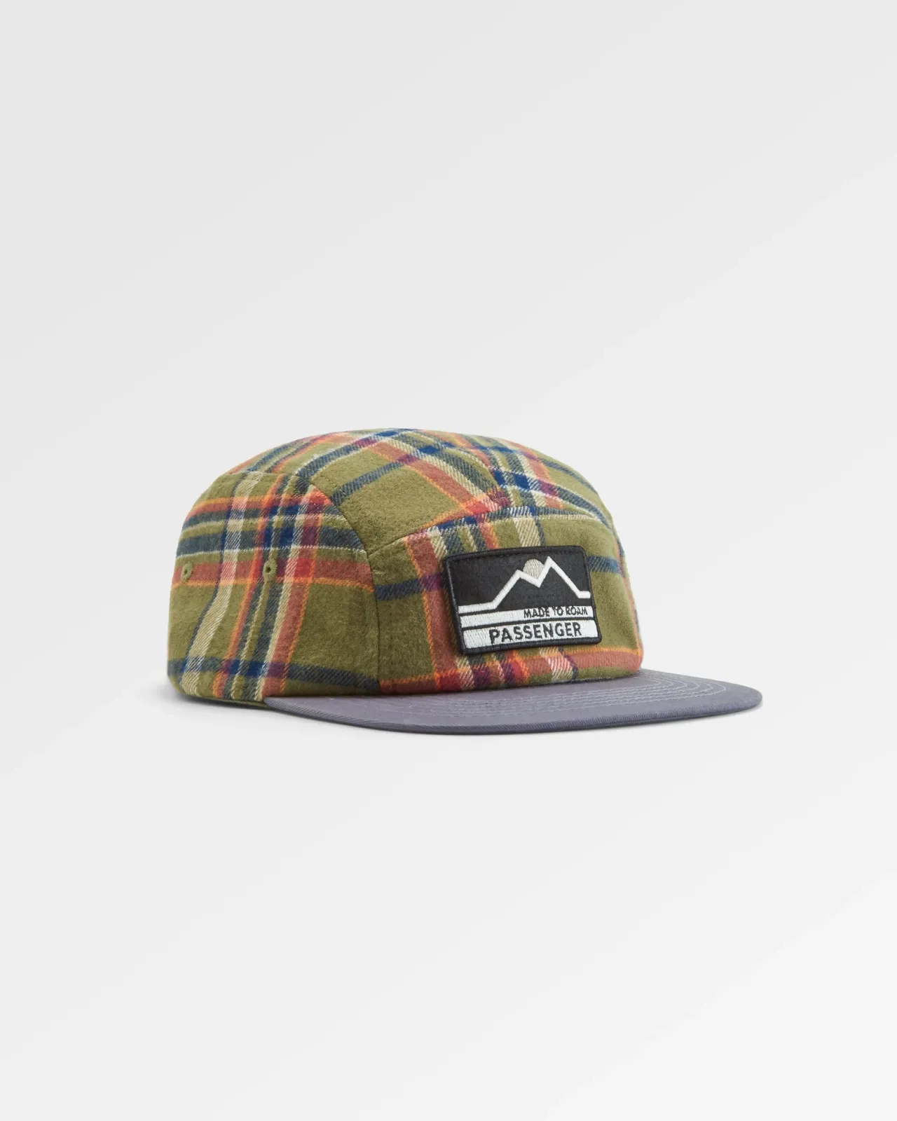 Store Fixie Recyceltes Flanell 5-Panel-Cap - Khaki- Herren Kappen & Hüte | Kappen & Hüte