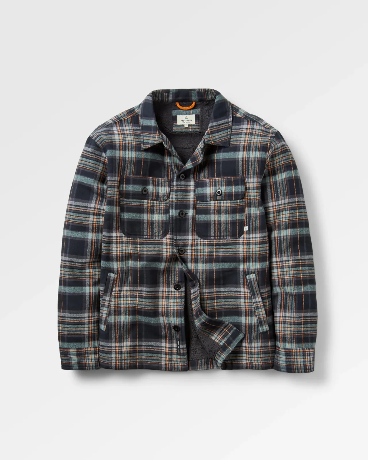 Flash Sale Freestyle Sherpa-gefüttertes Overshirt - Schwarz Check Herren Hemden | Hemdjacken