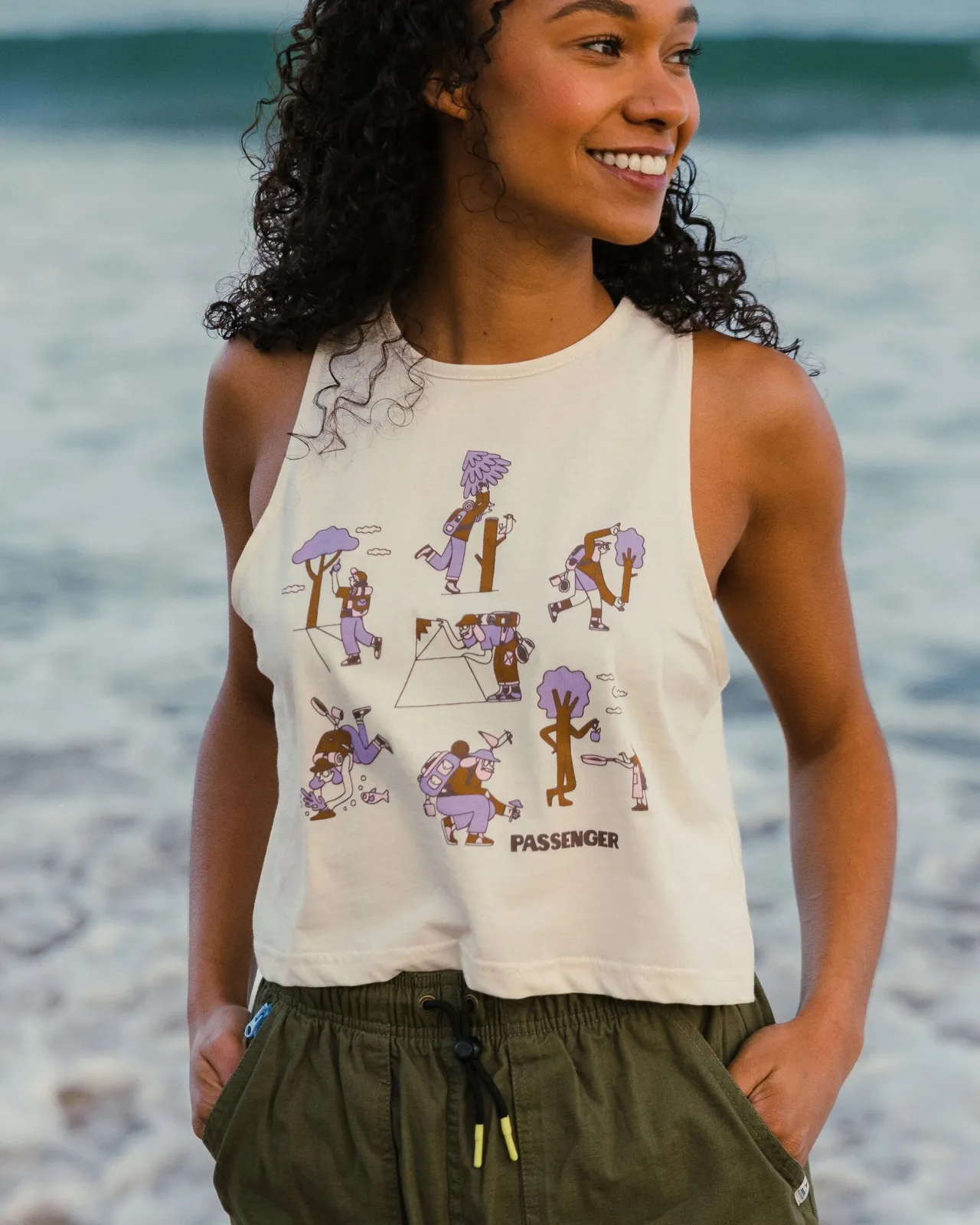 New Go Forage Bio-Baumwoll Top - Damen Tanktops