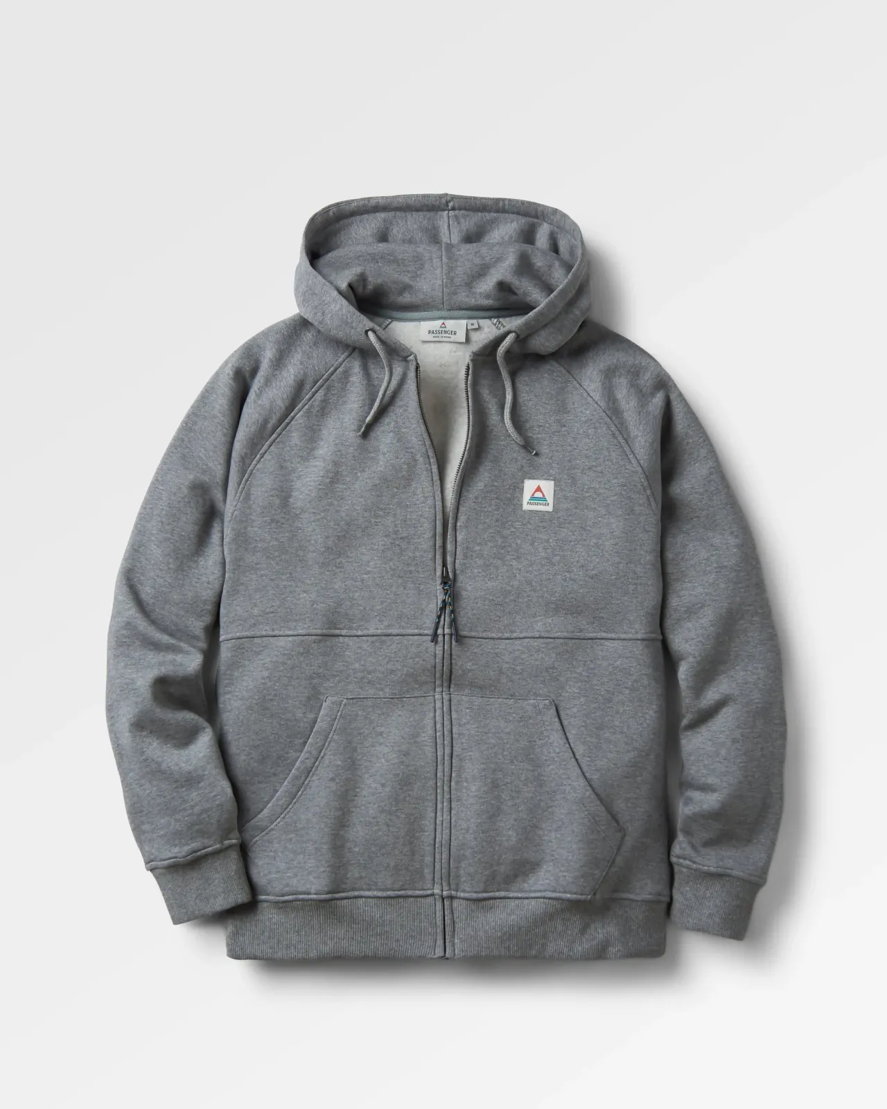 Outlet Heritage Full Zip Recycelter Baumwoll-Hoodie - Dunkelgrau meliert Herren Kapuzenpullover & Sweatshirts