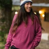 Sale Hideout Übergroßer Bio-Strickpullover - Damen Strickwaren