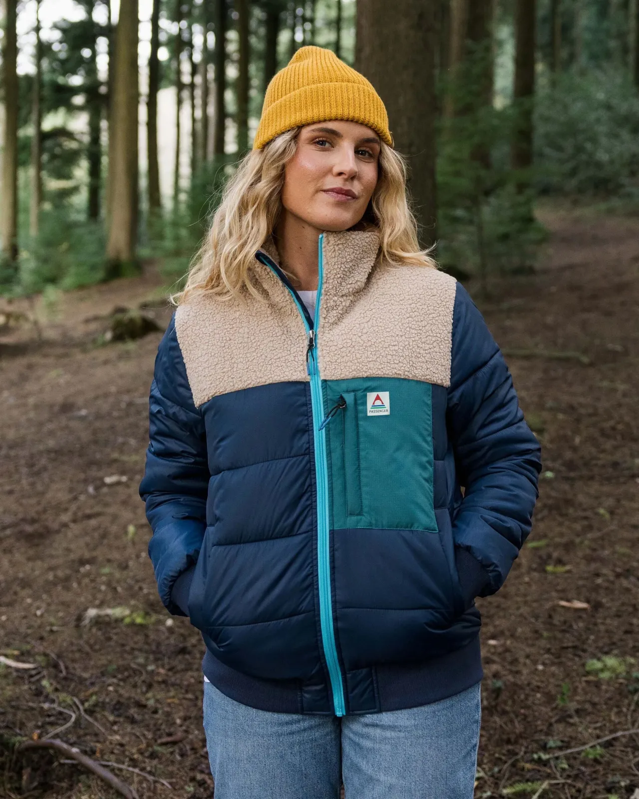 Clearance Inspire recycelte isolierte Jacke - Tiefes Marineblau Damen Isoliert