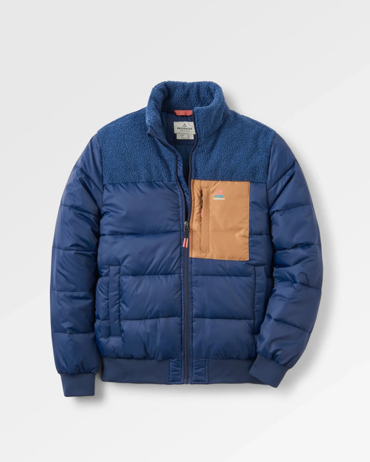Store Journey Recycelte Isolierjacke - Sattes Marineblau/Dunkles Denim Herren Isoliert