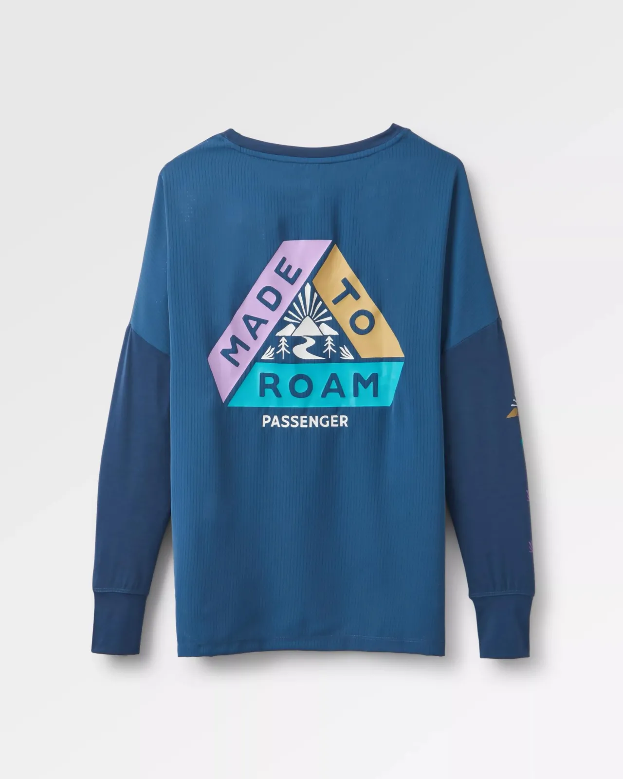 Best Lotus Recyceltes Aktives Langarm-Top - Dunkler Denim Damen Oberteile