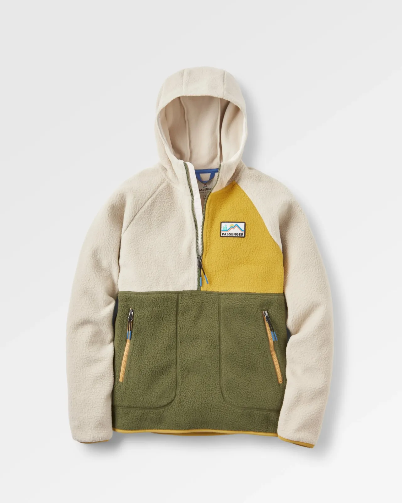 Flash Sale Maine 1/2 Zip Recyceltes Sherpa Fleece - Khaki Damen Surf-ponchos | Surfzubehör