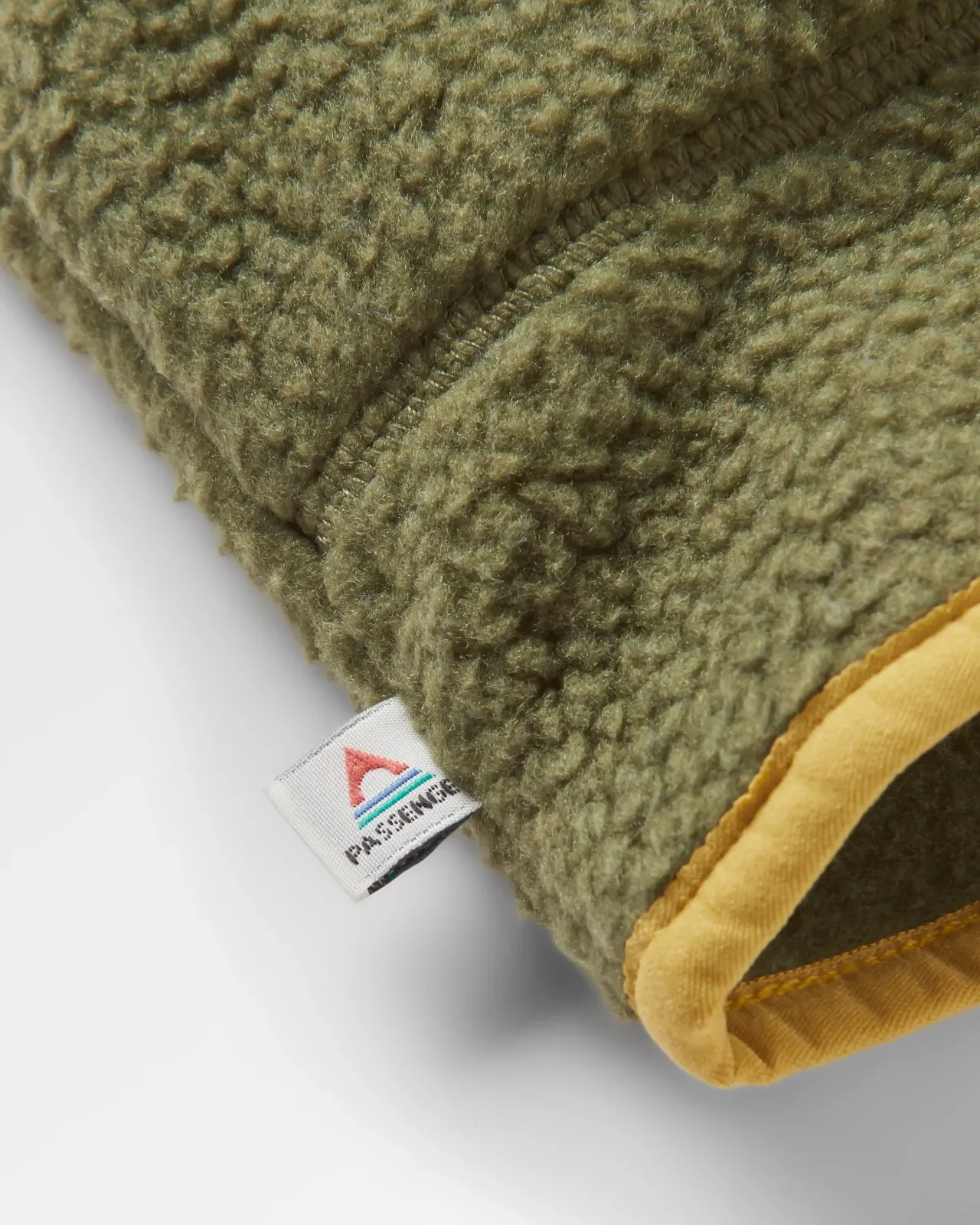 maine__zip_recyceltes_sherpa_fleece__khaki_4.webp Flash Sale Maine 1/2 Zip Recyceltes Sherpa Fleece - Khaki Damen Surf-ponchos | Surfzubehör