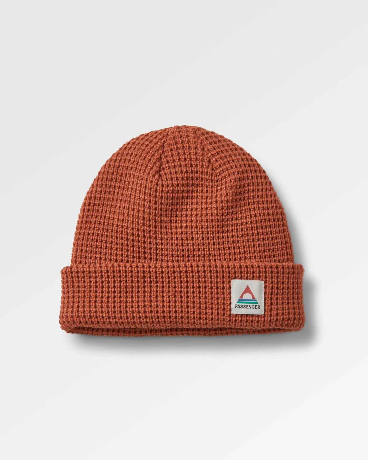 Online Moss Doppelschicht Recycelte Waffel-Beanie - Gebrannter Ton Herren Mützen | Mützen