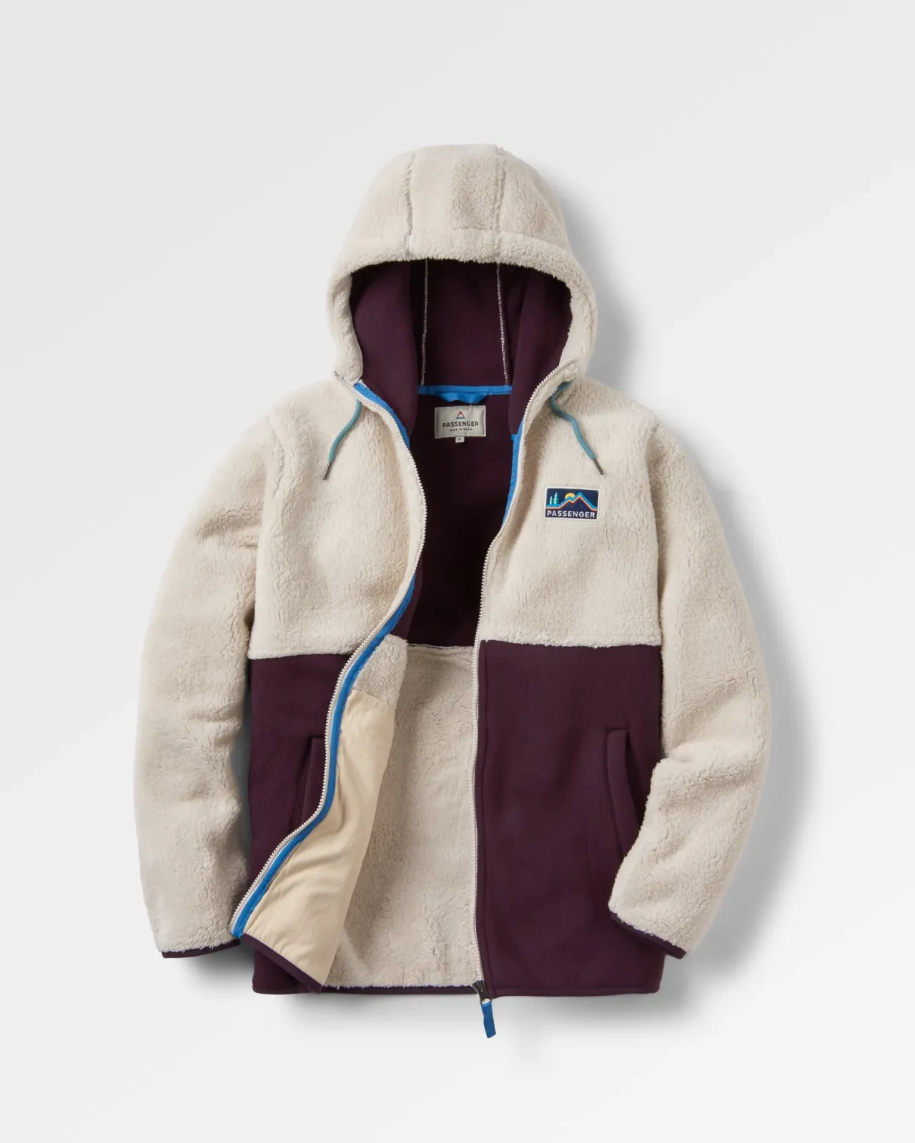 Best Nestling Recyceltes Polar-gefütterte Sherpa-Fleece - Tief Pflaume Damen Fleece | Fleece