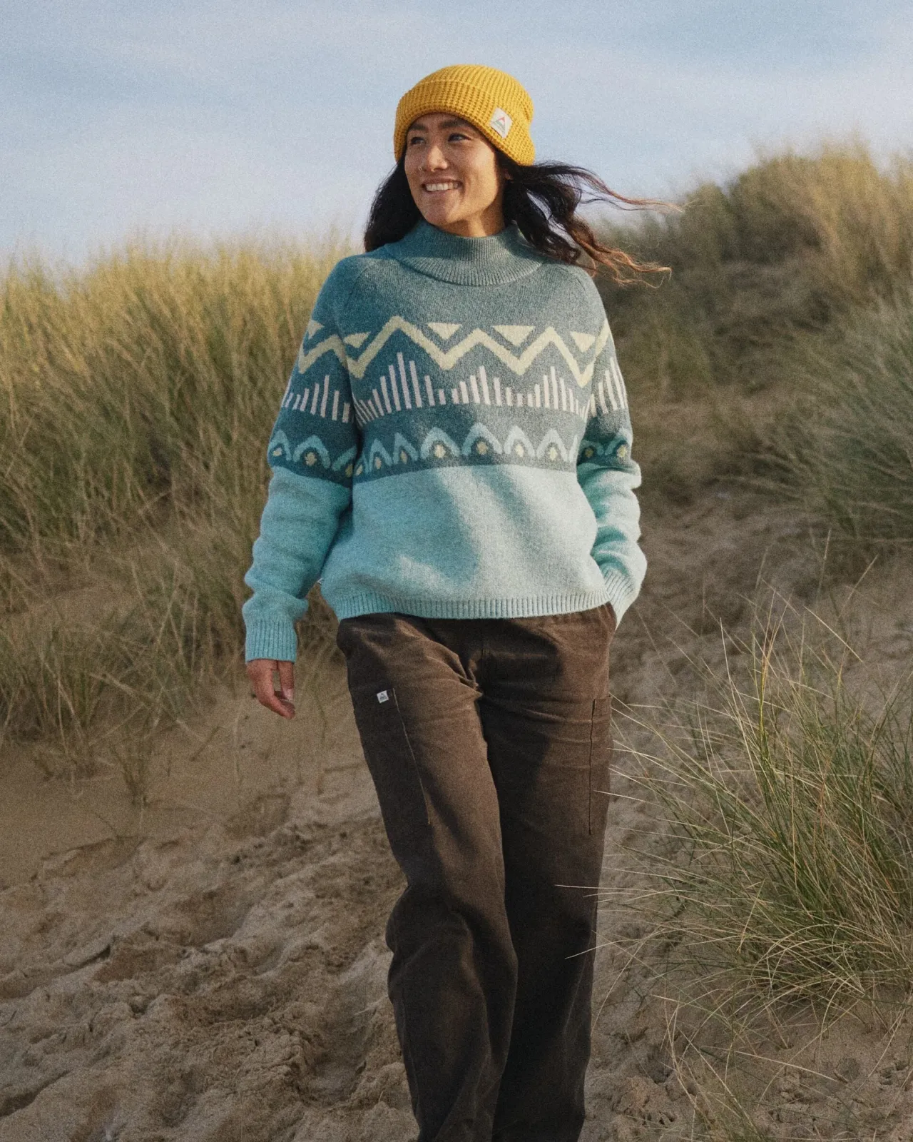 Best Nettle Recycelter Gestrickter Pullover - Damen Strickwaren