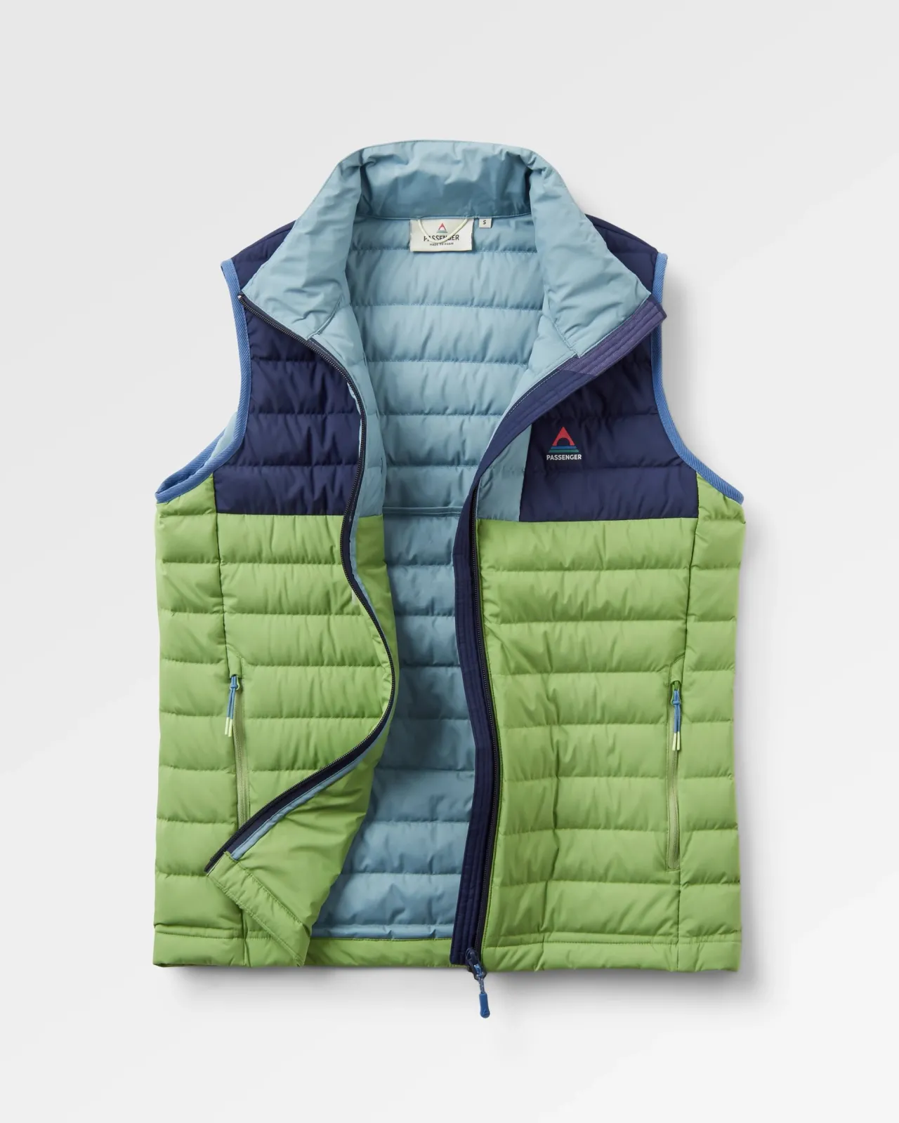 Sale Northstar Daunenweste aus recyceltem Material - Sattes Marineblau/Birnengrün/Arktis Damen Isoliert