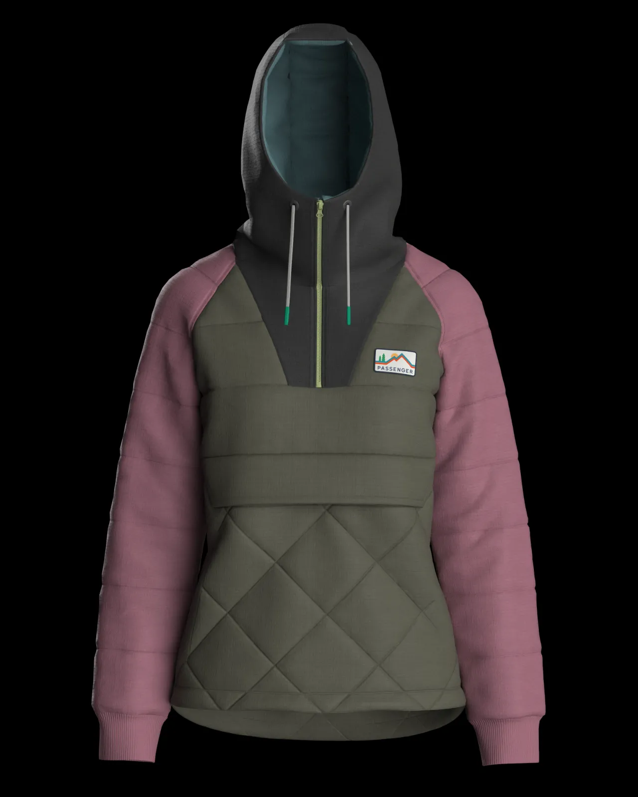 ocean_recycelte_isolierte__zip_jacke__staubige_olive_9.webp Hot Ocean recycelte isolierte 1/2 Zip Jacke - Staubige Olive Damen Isoliert