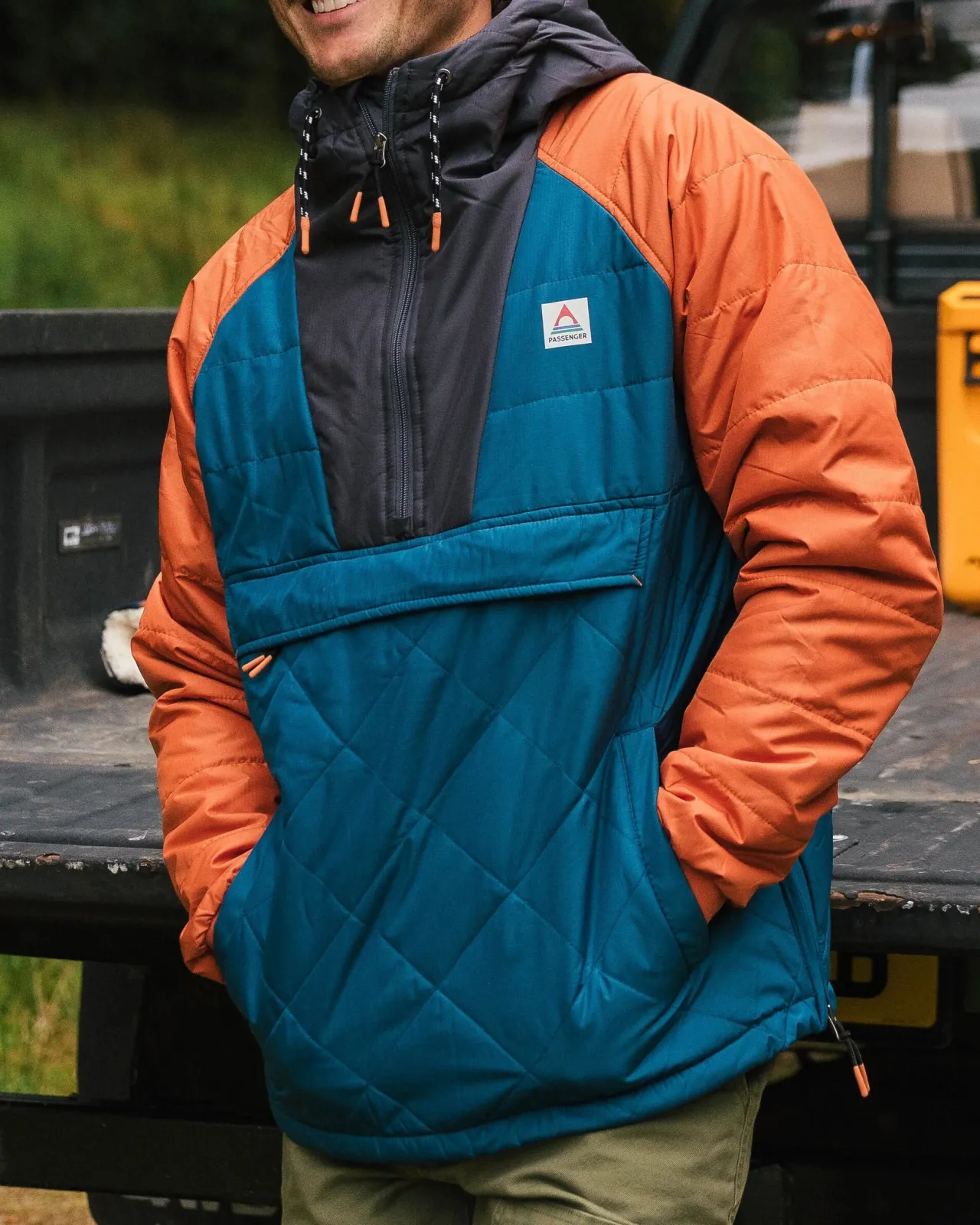 oceanic_recycelte_isolierte__zip_jacke__gezeitenblauverbranntes_orange_2.webp New Oceanic recycelte isolierte 1/2 Zip Jacke - Gezeitenblau/Verbranntes Orange Herren Isoliert