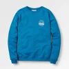 Online Odyssey Organic Cotton Sweatshirt - Blue Steel Herren Kapuzenpullover & Sweatshirts