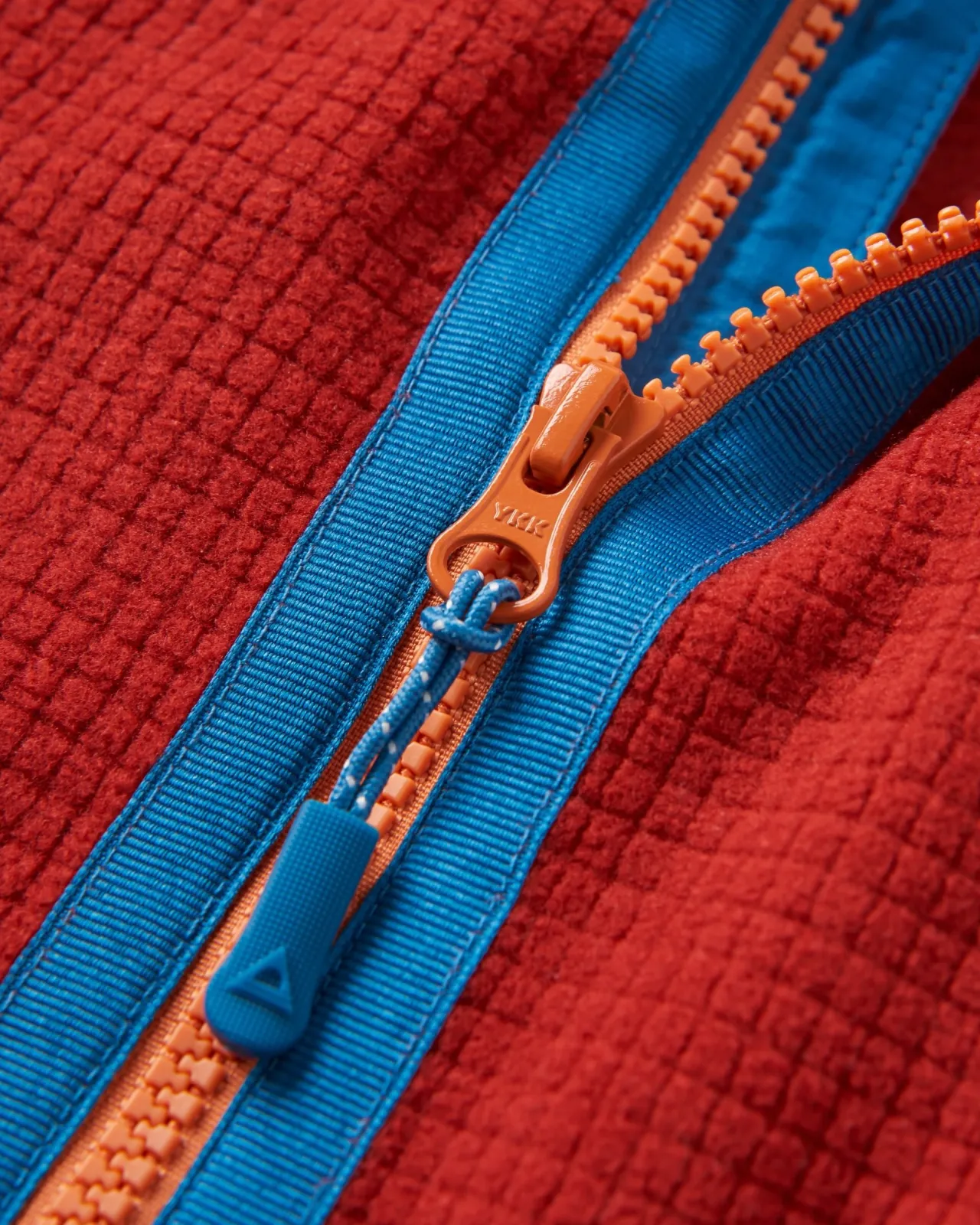 Hot Off Trail recycelter Grid-Polarfleece - Rotocker/Birke Damen Oberteile