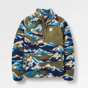 Fashion Offroad recycelter Tiefenflor-Sherpa-Fleece - Bergszenen- Herren Fleece | Fleece