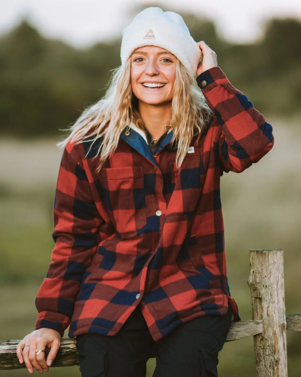 Sale Orion recyceltes Polar-Fleece-Hemd - Roter Ocker Büffel Damen Hemden | Hemdjacken