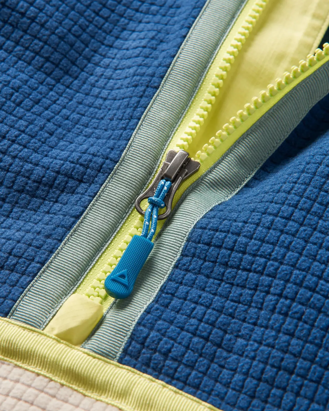 Cheap Overlook recyceltes Polar-Fleece im Gitterdesign - Dunkles Denim/Kieselgrau Herren Oberteile