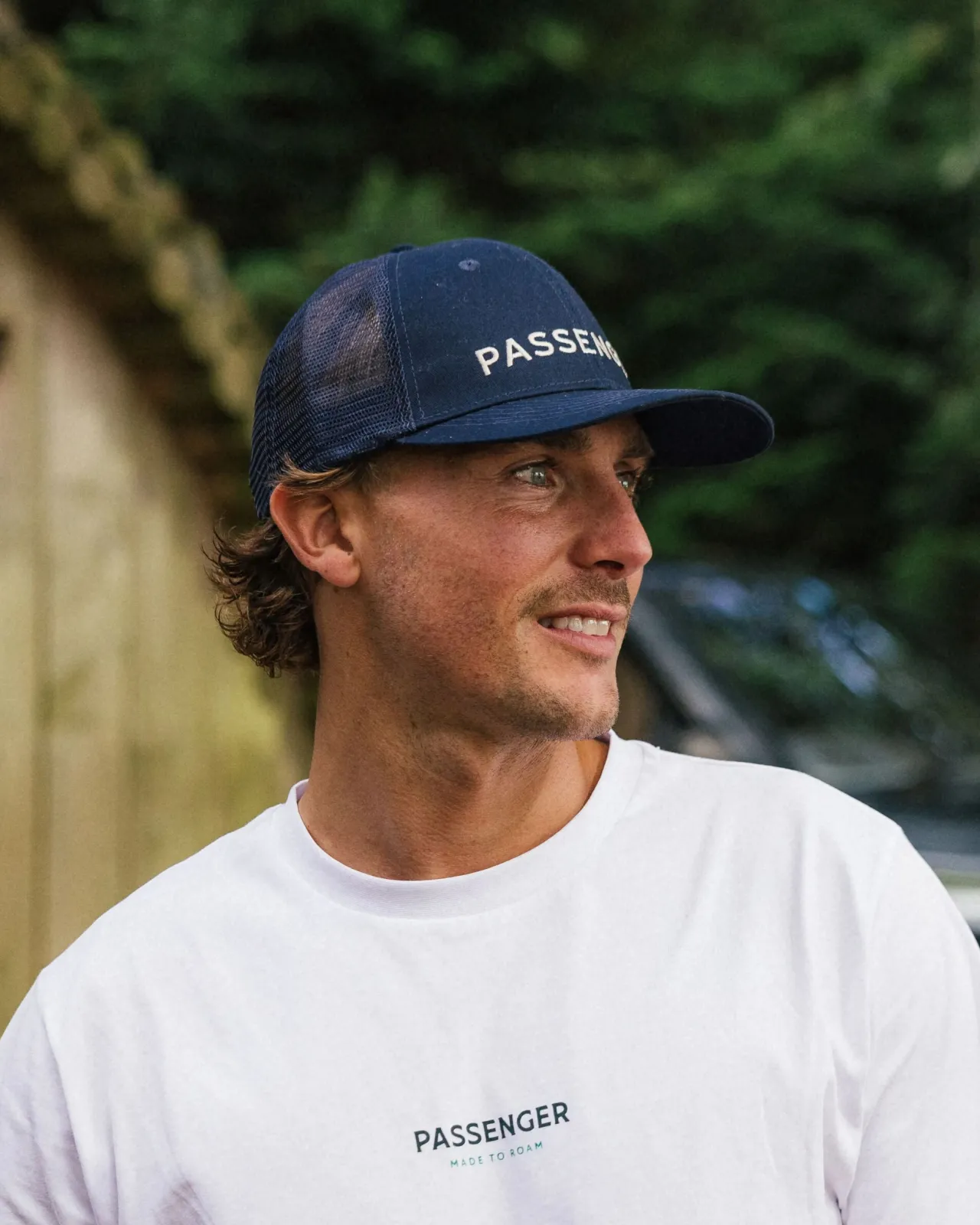 Fashion recycelte Baumwoll-Trucker-Kappe - Tiefes Marineblau Herren Kappen & Hüte | Kappen & Hüte