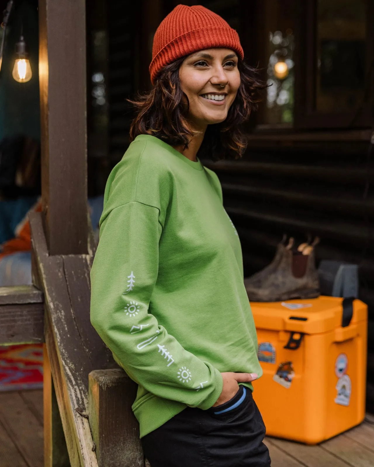 phoenix_recyceltes_baumwoll_sweatshirt_oversized___birnengrn_2.webp Outlet Phoenix Recyceltes Baumwoll Sweatshirt Oversized - Damen Kapuzenpullover & Sweatshirts